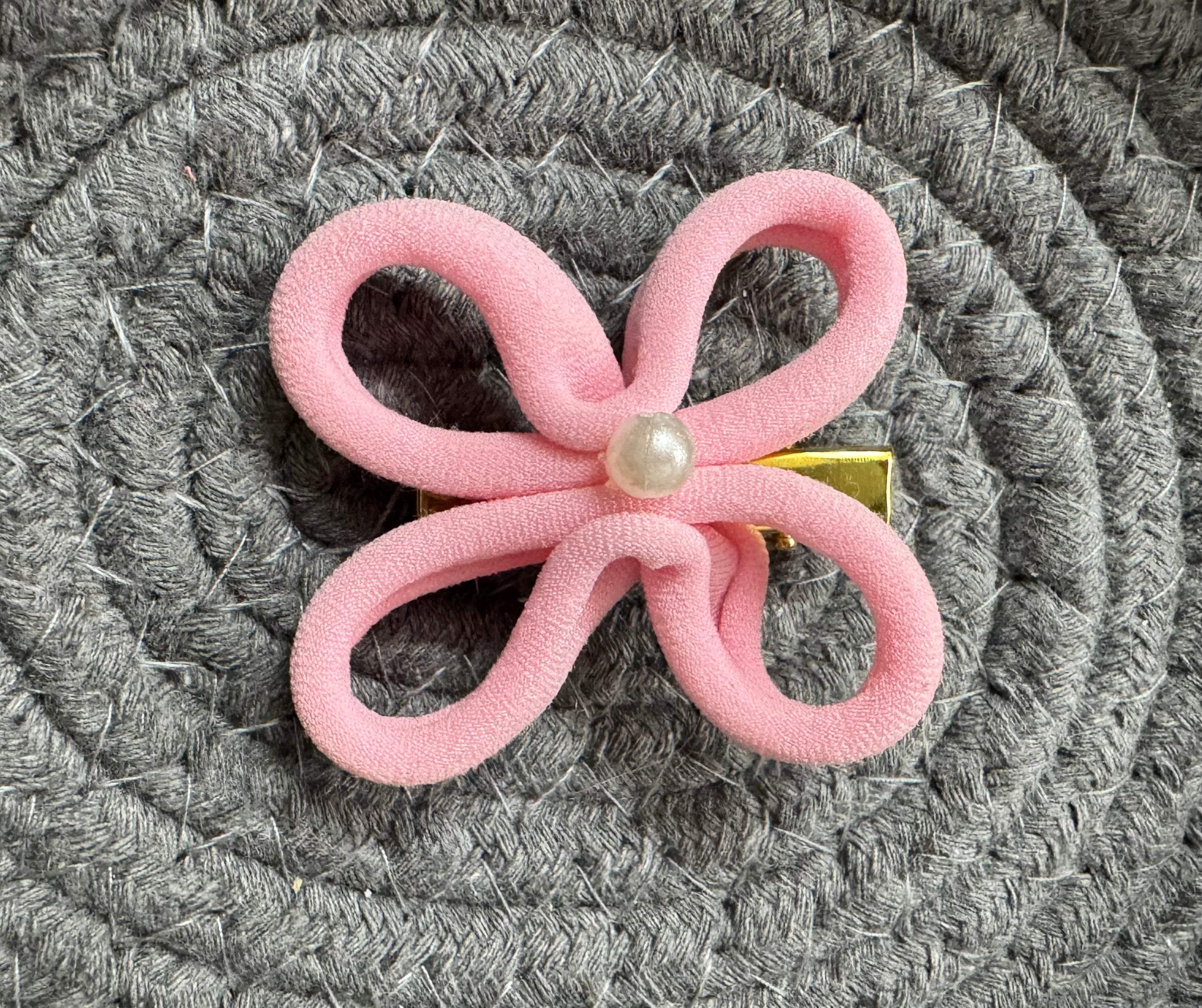 Silken Loop (Hair clip pink/blue)1pc