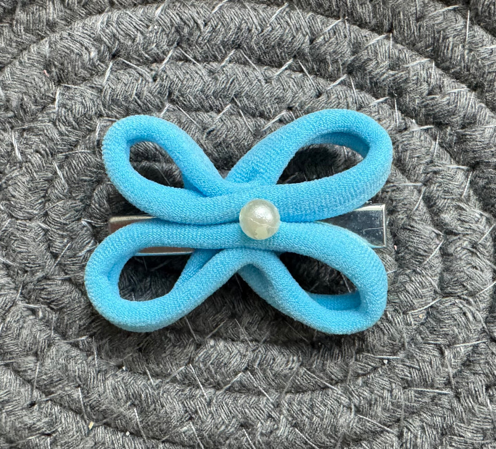 Silken Loop (Hair clip pink/blue)1pc
