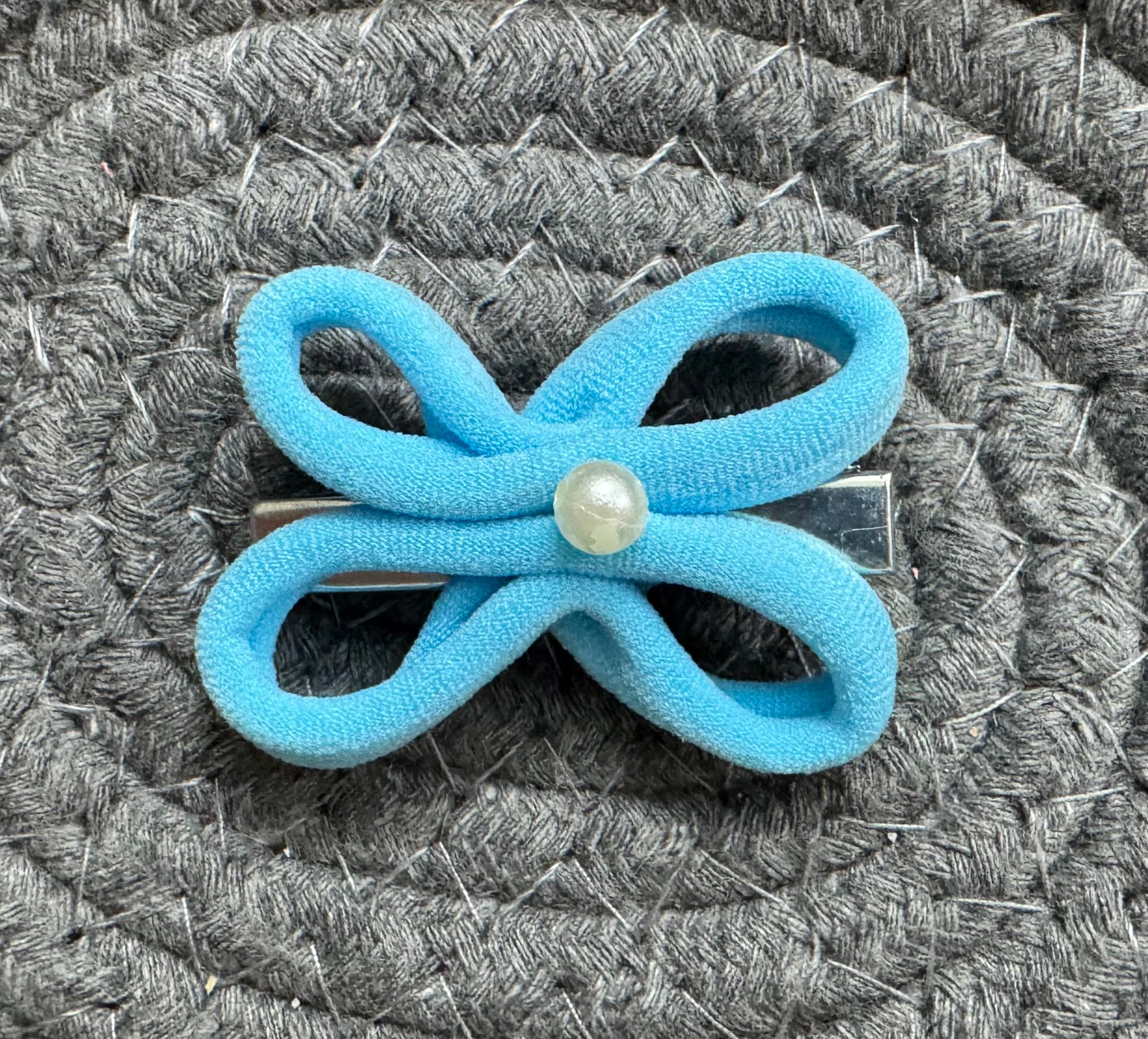 Silken Loop (Hair clip pink/blue)1pc