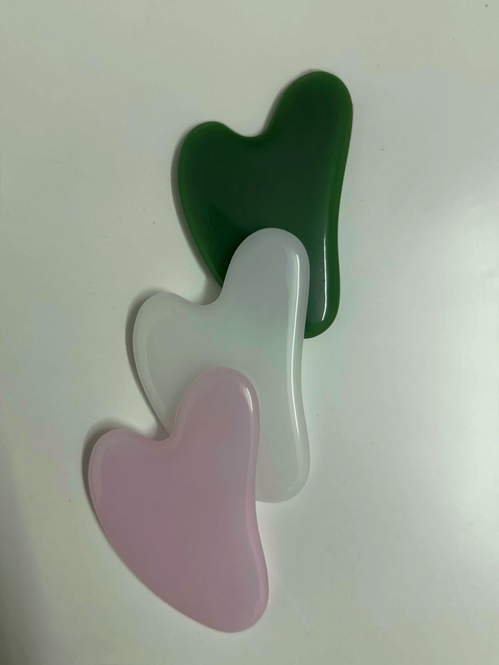 Healing Stone (Gua Sha - Pink/Green/White)set of 3
