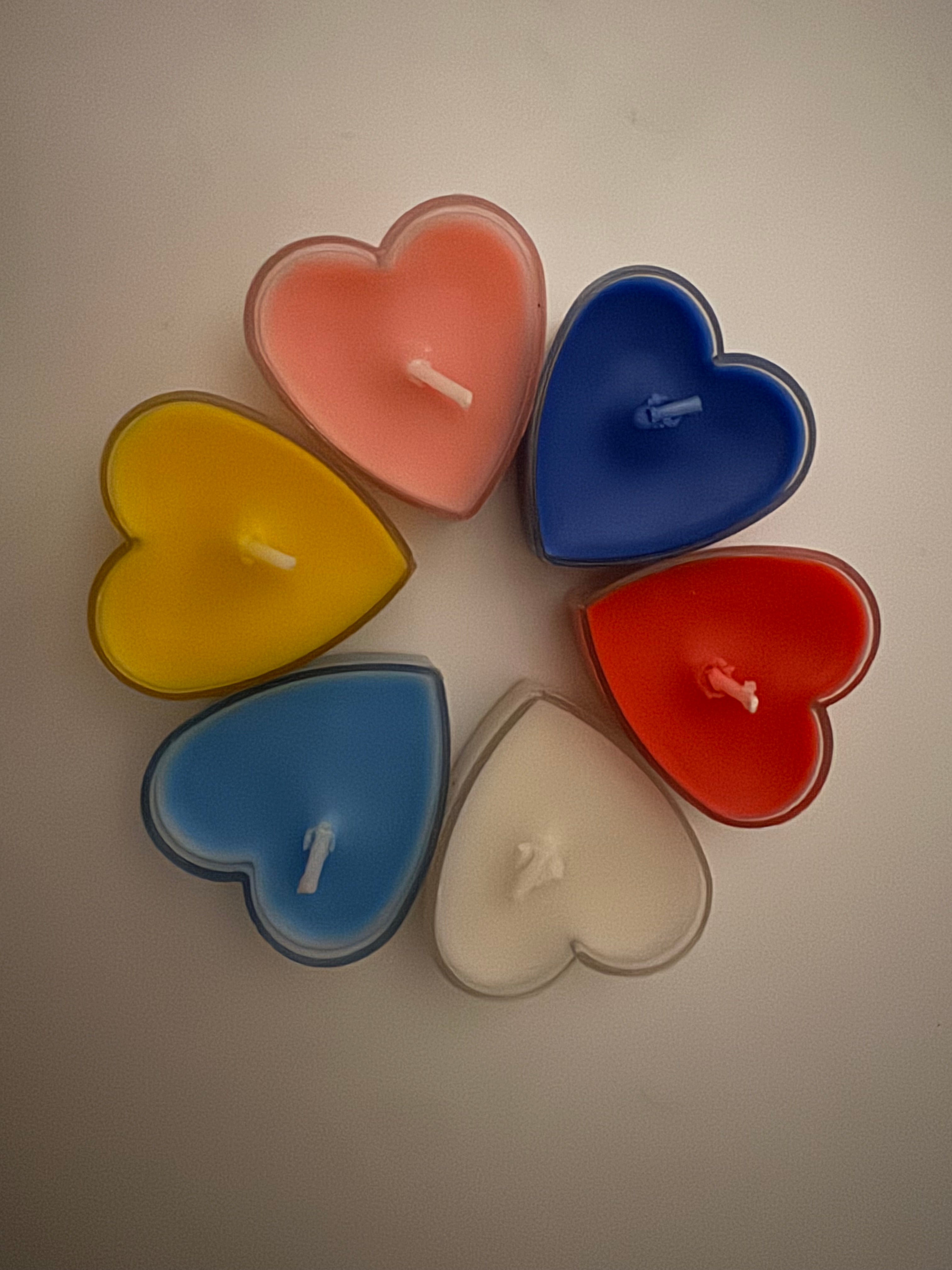 Love Light (Heart-Shaped Candle) 6pc set
